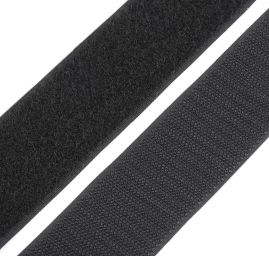 Suchý zip 30mm háček + plyš černý