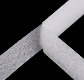 Suchý zip komplet šíře 20 mm bílý