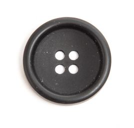 Knoflík plastový černý matný malý