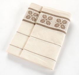 Kuchyňské utěrky krémová/šedá 2 ks