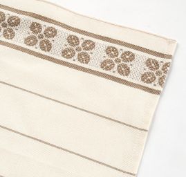 Kuchyňské utěrky krémová/šedá 2 ks