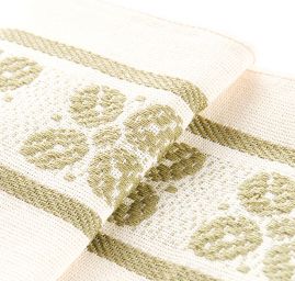 Kuchyňské utěrky krémová/olivová 2 ks