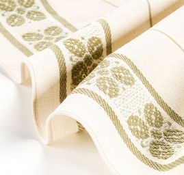 Kuchyňské utěrky krémová/olivová 2 ks