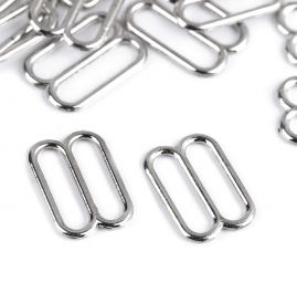 Spona zkracovač nikl průvlak 25mm stříbrná