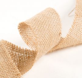 Stuha jutová přírodní šíře 5cm nezapravená