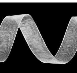 Stuha organzová průsvitná šíře 19mm bílá