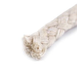 Oděvní šňůra knot pletený režné barvy 5mm