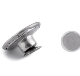 Knoflík riflový velikost 26" výkyvný JEANS nikl antik