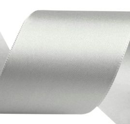 Atlasová stuha šíře 50mm světle šedá