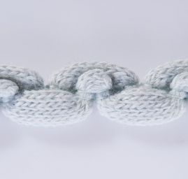 Pleteninová porta vlnky světle modrá