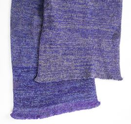 Šála pletená MarLen s melírovými pruhy