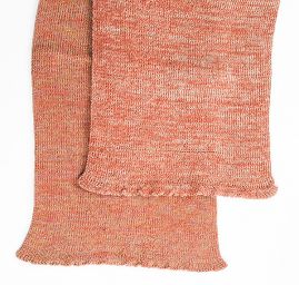 Pletená melírová šála MarLen oranžová