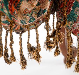 Maxi šála pléd paisley vzor petrolhnědý 