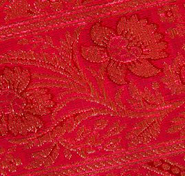 Orientální žakárová porta s kovovým vláknem fuchsiová