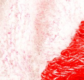 Pléd maxi šátek/šál slon. kost/růžový/červený