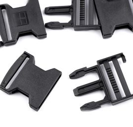 Spona trojzubec šířka 40 mm černá otevřený průvlak