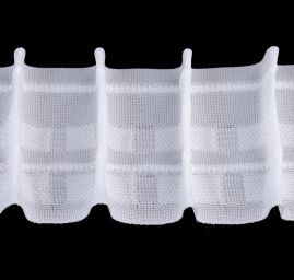 Záclonovka šíře 60 mm tužkové řasení bílá