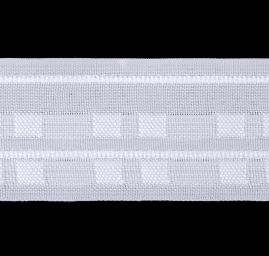 Záclonovka šíře 60 mm tužkové řasení bílá