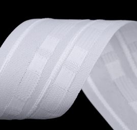 Záclonovka šíře 60 mm tužkové řasení bílá