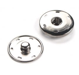 Patentky kovové velikost 25mm nikl tmavý