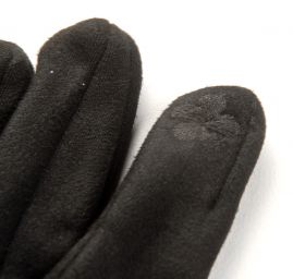 Rukavice dámské imitace kůže zateplené černé L/XL