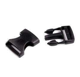 Spona trojzubec, šířka 20 mm, černá