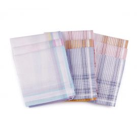 Kapesník dámský česaný mix barev světlý podklad