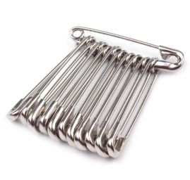 Spínací špendlík 40mm stříbrný