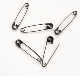 Spínací špendlík 38mm černý SLEVA