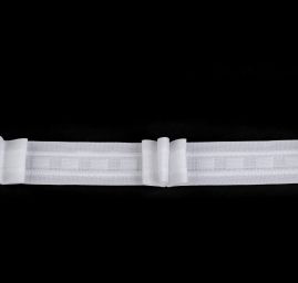 Záclonovka 3 skladová šíře 27 mm bílé barvy