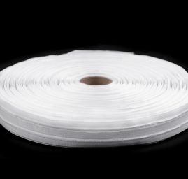 Záclonovka 3 skladová šíře 27 mm bílé barvy