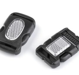 Spona trojzubec šířka 25 mm černá s odrazkou