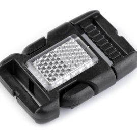 Spona trojzubec šířka 25 mm černá s odrazkou