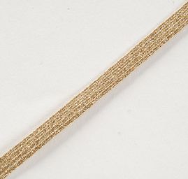 Guma 8mm brokát zlatá