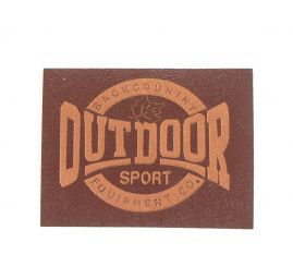 Nažehlovačka nápis Outdoor hnědá