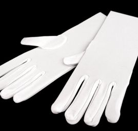 Rukavice bílé taneční
