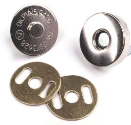 Magnetické zapínání 18 mm NIKL stříbrná