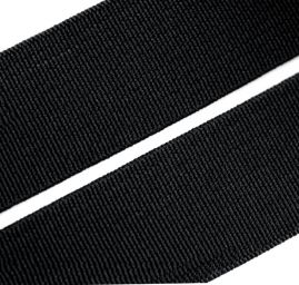 Guma prádlová pevná 20mm černá