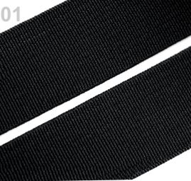 Guma prádlová pevná 35mm černá PEGA