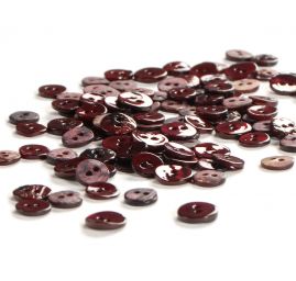 Knoflík perleťový dvoudírkový bordó