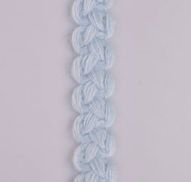 Pleteninová porta copánek světle modrá