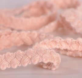 Pleteninová porta copánek růžová