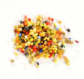 Korálky rokajl mix barev velký 20 gr.