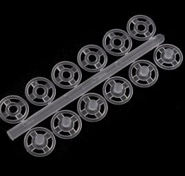 Patentky plastové Ø10 mm vel. 3 transparent