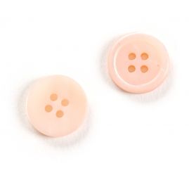 Knoflík perleťový čtyřdírkový pastel růžový