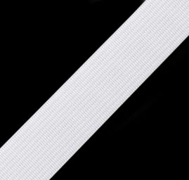 Guma prádlová pevná 20mm bílá
