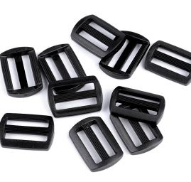 Přezka průvlek šíře 20 mm plast černá