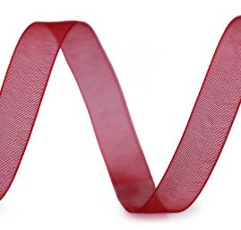 Stuha organzová průsvitná šíře 10mm vínová balení 5 m