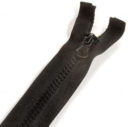 Zip 60 cm kostěný 5mm dělitelný černý