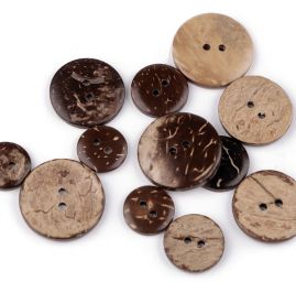 Knoflík kokos oboustranný  38 mm